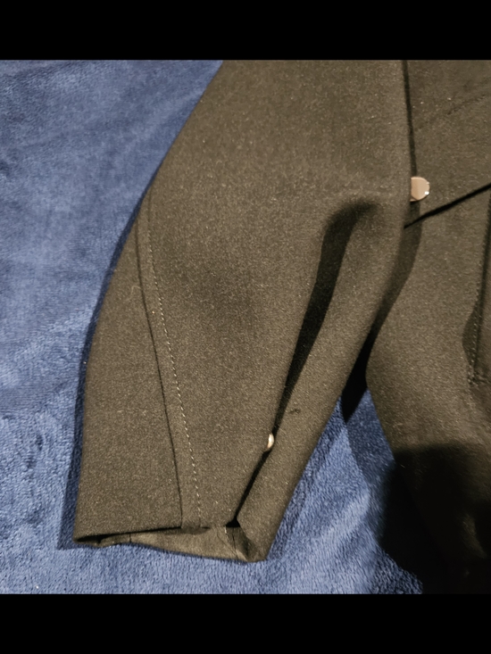 Zara Black Oversized Bomber Jacket with Snap Buttons - Picture 6 of 10